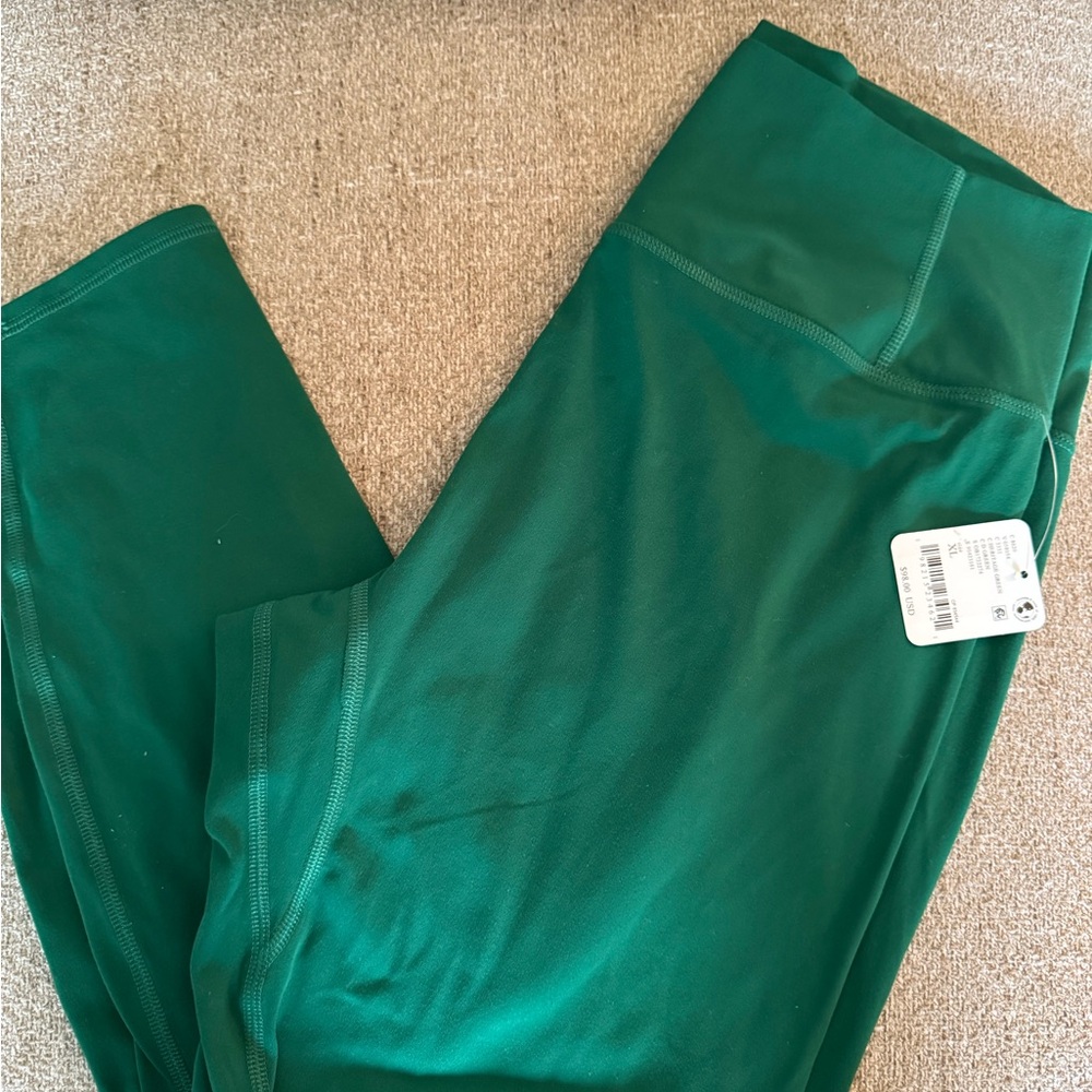 NWT Free People Never Better Heritage Green Leggings XLarge